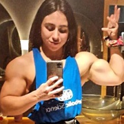 Teen muscle girl Fitness girl Rosario